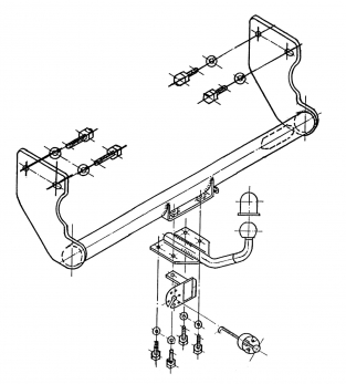 trekhaak hyundai atos inbouw schema