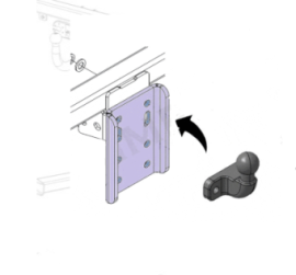 Trekhaak bouten moeren sluitringen M16 x 45MM voor afstelplaat usa en flenskogel