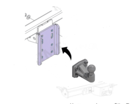 Trekhaak bouten moeren sluitringen M16 x 45MM voor afstelplaat usa en flenskogel