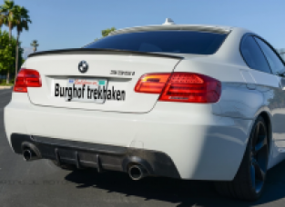 trekhaak bmw cabrio e93 met diffuser