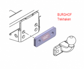 trekhaak flens kogel verlengstuk